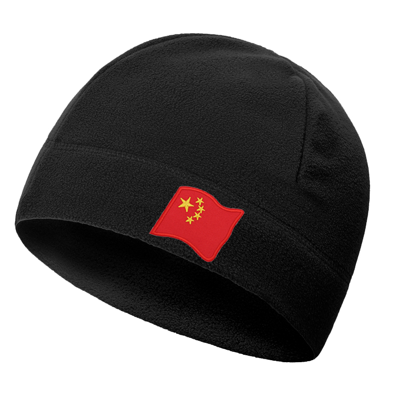 秋冬男女户外抓绒帽子运动骑行加厚防风防寒骑行保暖套装登山帽