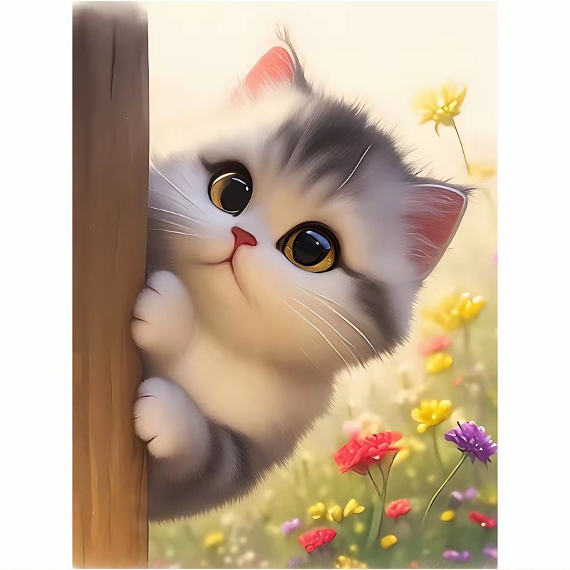 治愈系贴纸可爱猫咪萌宠贴画儿童房墙上门窗自贴客厅卧室书房自粘