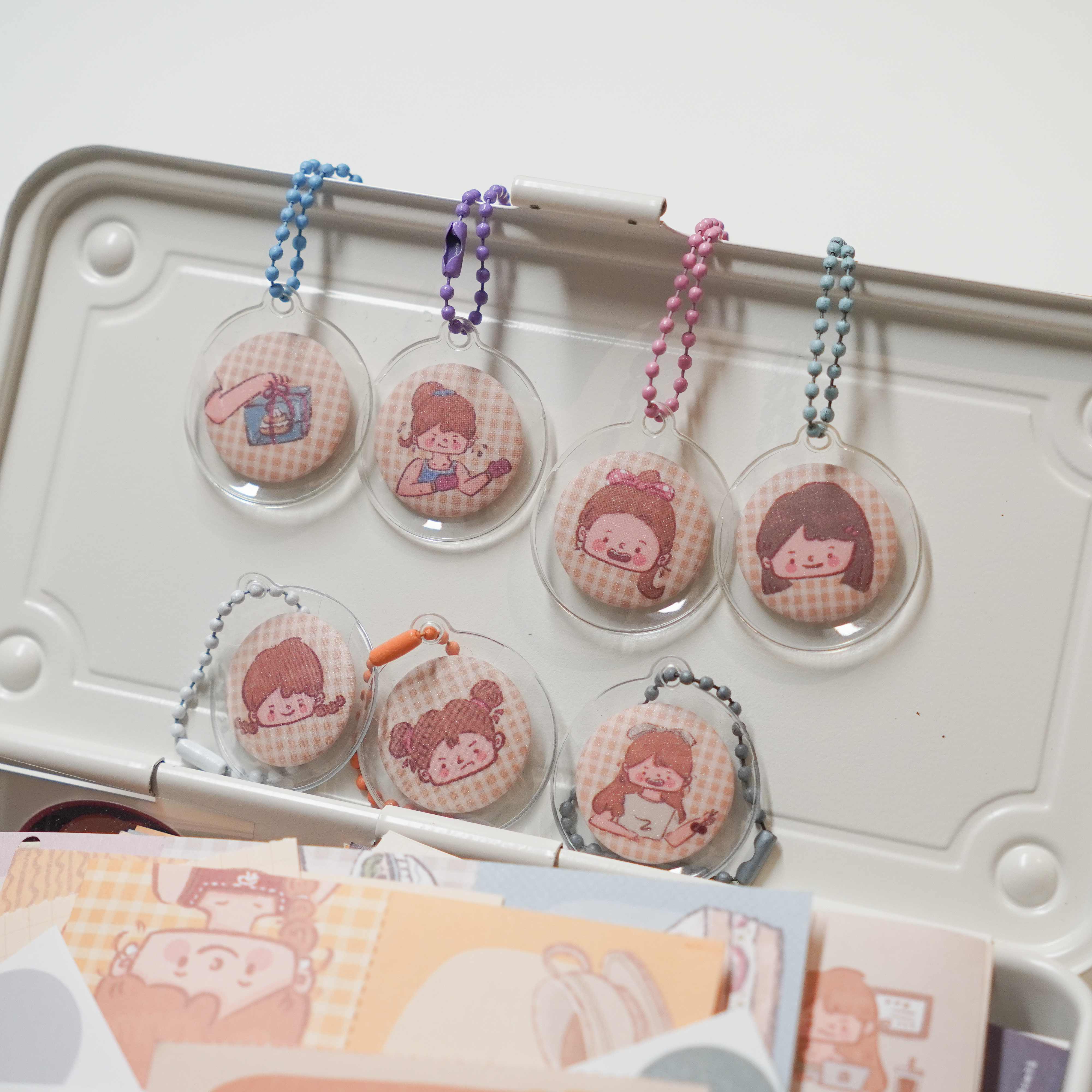 PaperRoom | 纸屋原创 25mm包包m5 a7手帐绑带装饰 迷你吧唧徽章