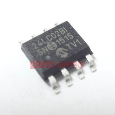 IC集成电路24LC02BI SOP8贴片 可擦除可编程只读存储器 1.5元/PCS