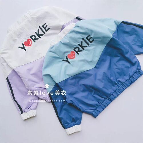 特清  国gui三件包邮女童休闲110刺绣字母小蝙蝠棒球服外套
