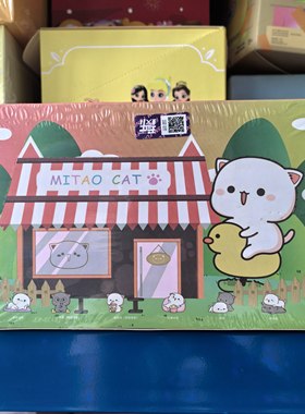 蜜桃猫第二弹盲盒让爱先行学生情侣送礼可爱猫咪桌面摆件女生礼物