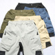 男士 大码 户外速干耐磨多口袋工装 休闲宽松直筒五分裤 短裤 外单夏季