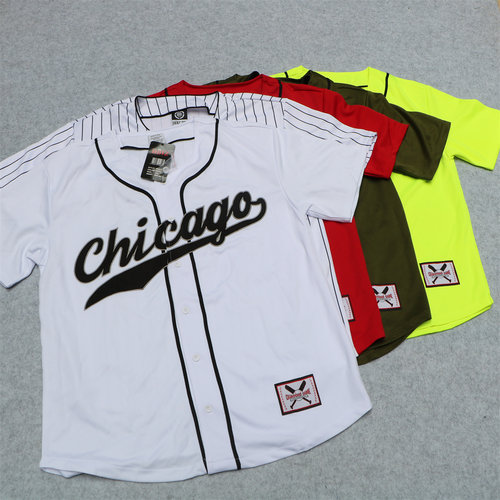 日单美式复古速干棒球T恤