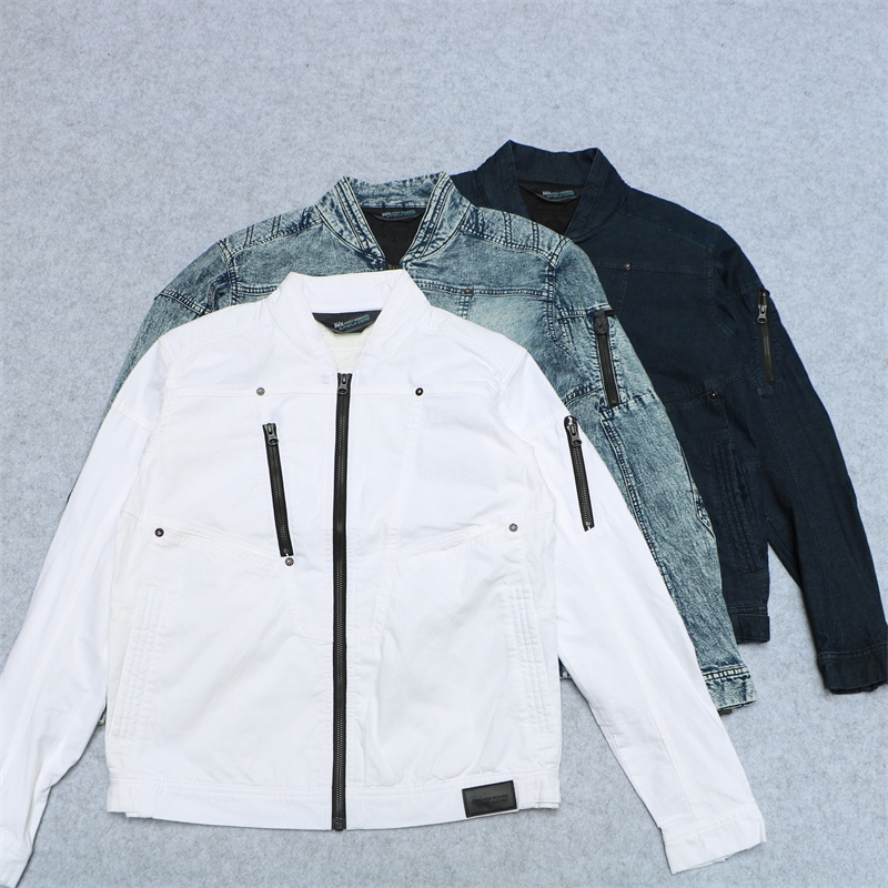 重工水洗棉棒球领夹克宽松短款潮