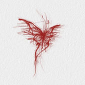 一只绽放在疤痕上 蝴蝶纹身贴ins纯欲风防水持久高级感逼真彩绘