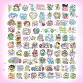 新款 夏日狂欢可爱小图案彩色纹身贴一次性学生装 饰