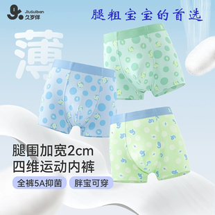腿加寬加肥胖寶寶中大童平角褲 高彈 男童不夾屁屁褲 久歲伴兒童內褲