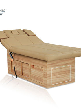 原木美容床按摩床D14916