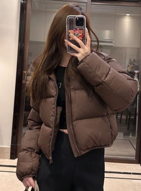 冬季棉服女短款韩版宽松加厚小个子外套2025年新款棉衣肯豆风棉袄