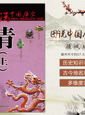 清代地图(上)中国古代大幅面清朝历史疆域版图 古都盛京地图 皇太极 紫禁城 郑成功收复台湾 名人事件 图说中国历史系列