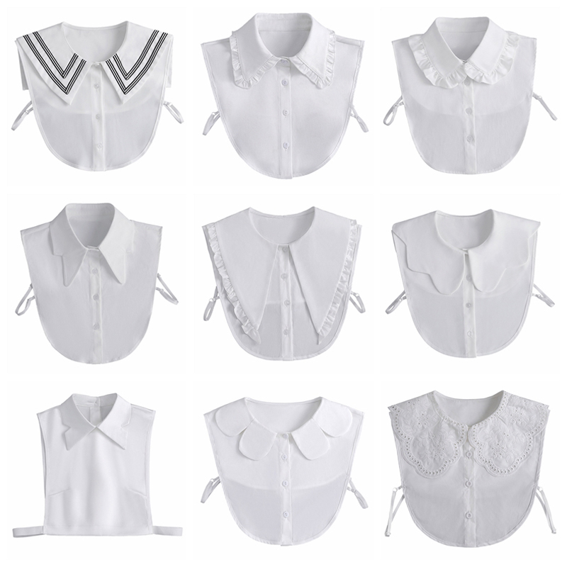 假领子女木耳边娃娃领衣领