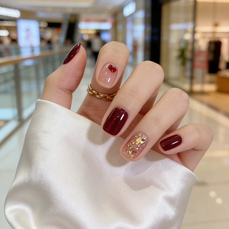 新款秋冬手作穿戴甲显白新年车厘子爱心美甲贴片成品可拆卸,彩妆/香水/美妆工具,穿戴甲/甲片,淘宝优惠券,粉丝福利购,淘宝优惠卷