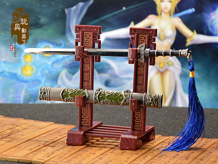 天涯明月刀太白剑派武器模型 真武拂尘太白灵儿拂尘 兵器模型