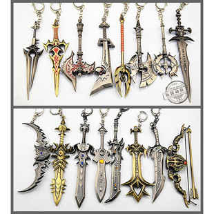 魔兽兵器武器模型影霜之羊头剑恶魔猎手灰烬使者巫妖王橙弓斩首