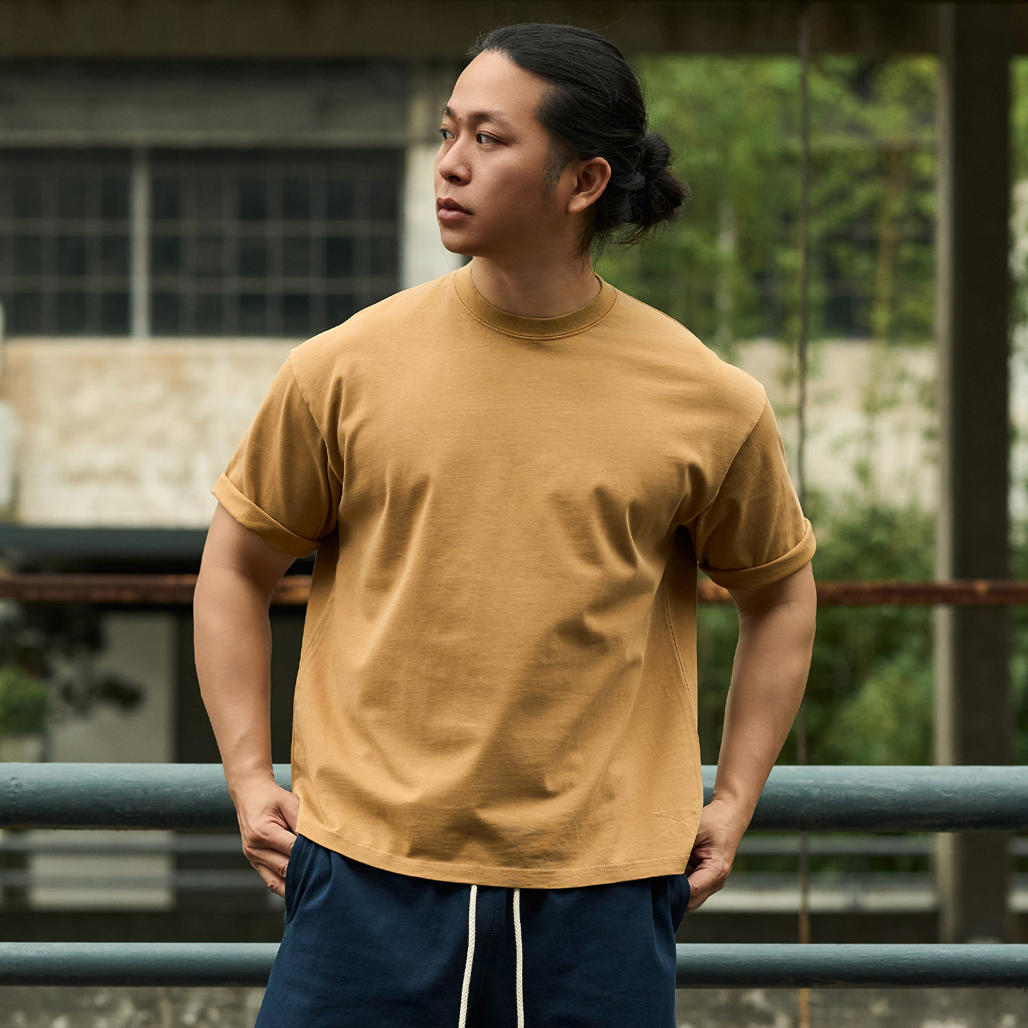 短袖T恤美式复古宽松做旧