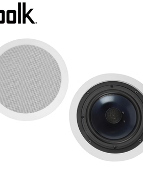 Polkaudio普乐RC8060i吸顶音响嵌入式喇叭吊顶天花板背景音乐超博