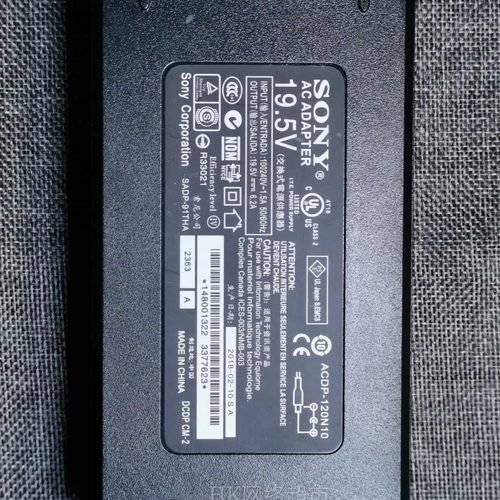 sony19.5V6.2A电视机电源适配器