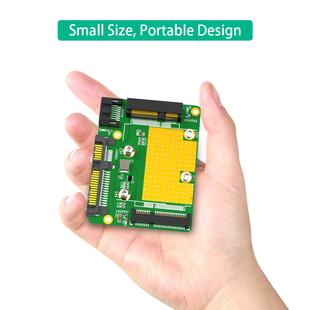 包邮MSATA转SATA3.0扩展卡SSD固态硬盘转6Gbps接口转接双minSATA