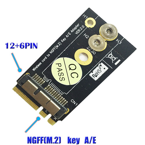 mini PCI-E转NGFF（M.2）KEY BCM94360CS2 BCM943224适配器