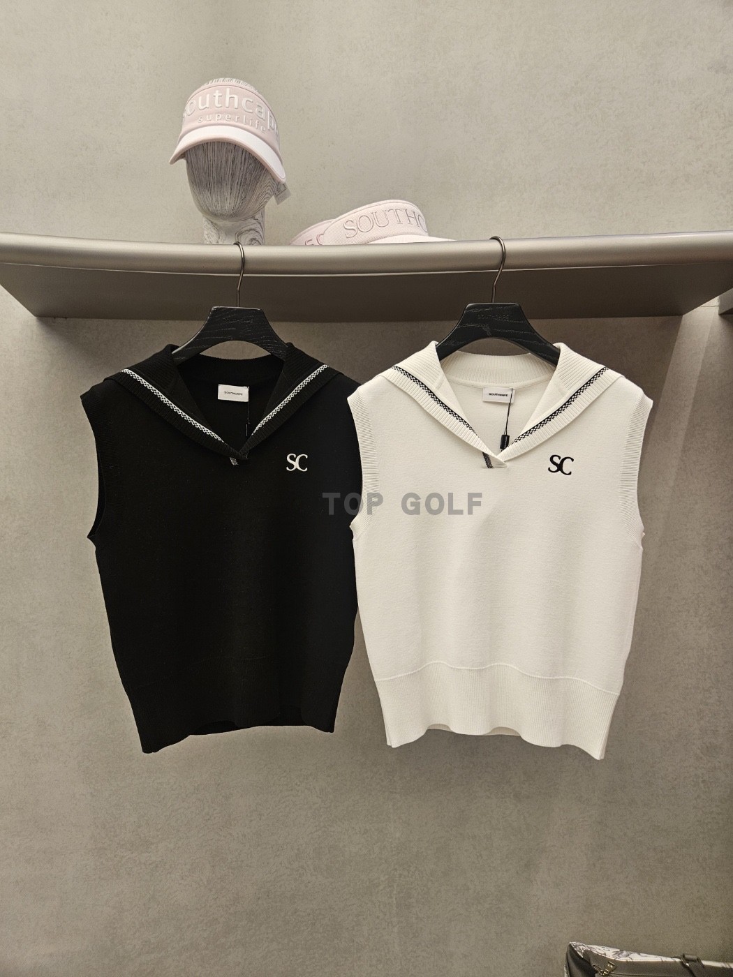 GOLF水手领针织背心无袖T恤
