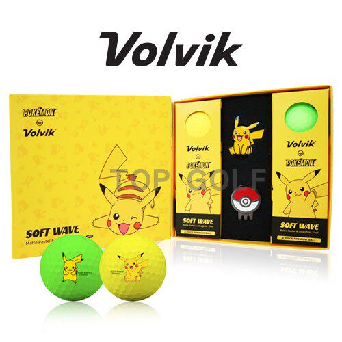 韩国代购Volvik GOLF高尔夫球礼盒 礼物 口袋妖怪皮卡丘Mark套装
