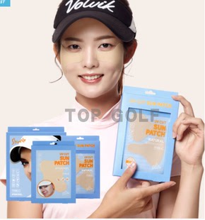 韩国代购shionle 高尔夫ins户外水凝胶舒缓冰感防晒面膜脸颊贴片