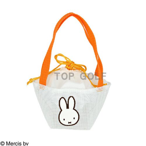 韩国代购sanrio GOLF配饰 米菲 麦芽妹 下场高尔夫球收纳抽绳网包