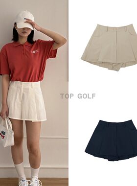 韩国代购 PIVVEE GOLF高尔夫服饰 26夏简约宽松休闲运动百褶裤裙