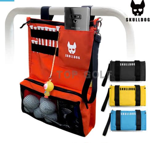 韩国代购SKULLDOG GOLF高尔夫配饰 ins球车悬挂收纳袋多功能球袋