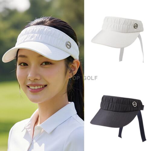 韩国代购 Volvik 高尔夫帽子 26年女褶皱绑带防晒遮阳冷感空顶帽