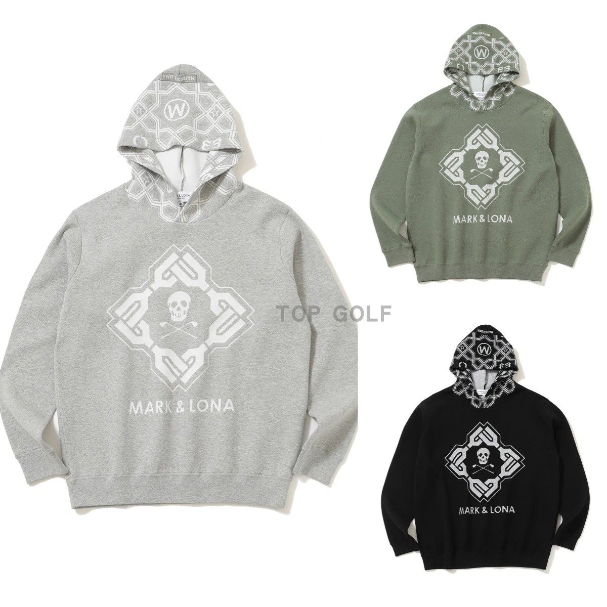 韩国代购MARK LONA高尔夫球服 26春男连帽图案宽松针织长袖上衣,运动服/休闲服装,高尔夫球服,淘宝优惠券,粉丝福利购,淘宝优惠卷