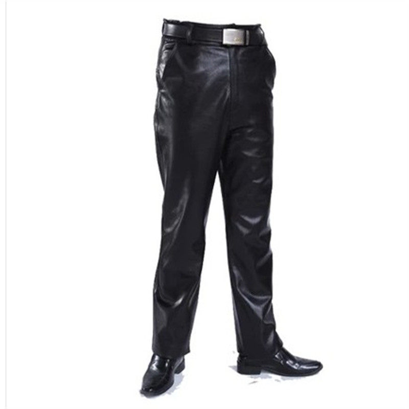 Pantalon cuir homme droit pour hiver - Ref 1492701 Image 4