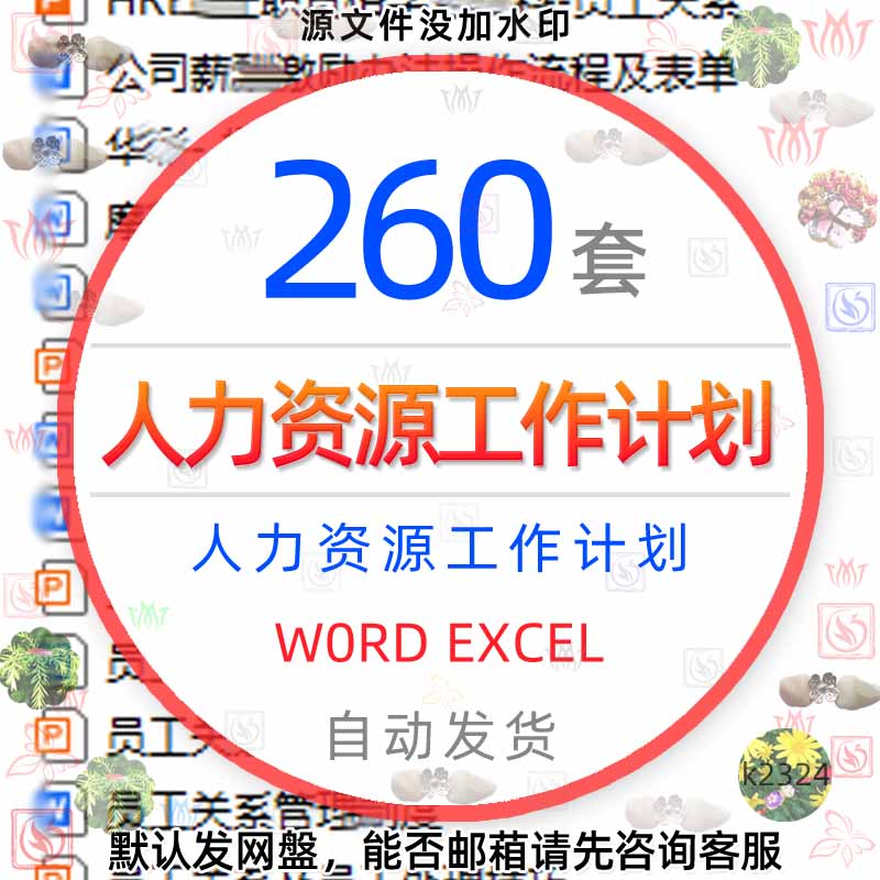 人事HR人力资源工作管理计划规划制度员工招聘培训方案总结图表格