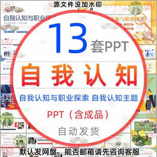 自我认知与职业探索PPT模板管理者的角色定位自我认知自我成长wps