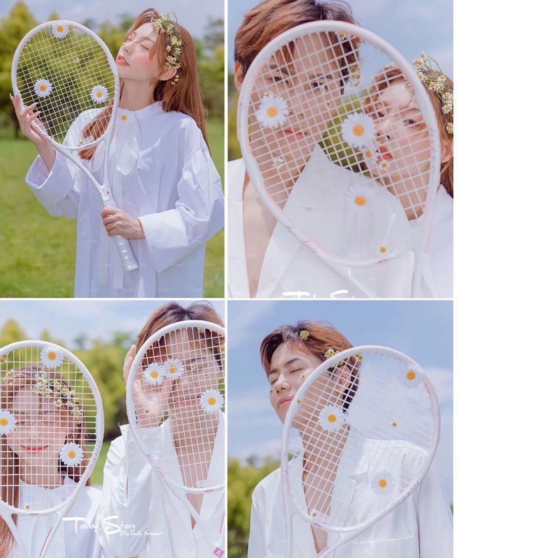 新款潮拍儿童写真拍照道具网球拍