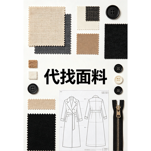 代找服装布料色卡面辅料样版寻源
