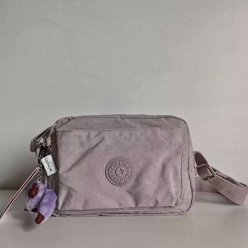 Kipling女款斜挎包猴子包防水单肩包通勤休闲百搭小方包女包6237