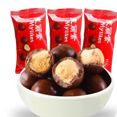80后经典怀旧零食童年糖果 梁丰 麦丽素 牛奶巧克力 25g代可可脂