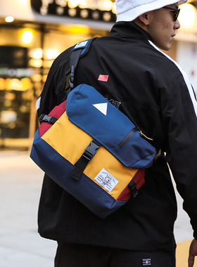 ACROSS死飞邮差包ins街头斜挎包潮流单肩包运动休闲男女学生书包