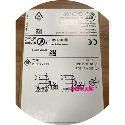议价易福门O1D106激光测距传感器全新原装议价议价$