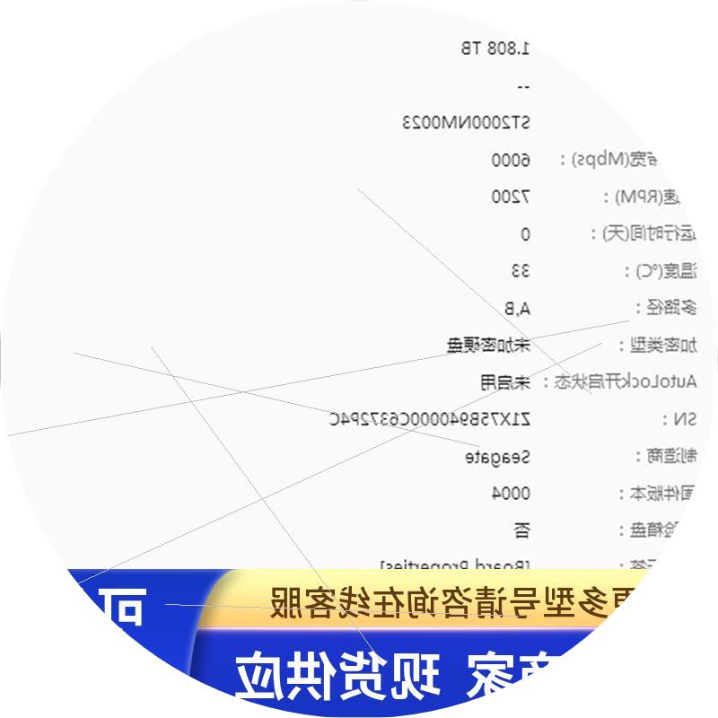 议价PN:02358403 存储专用硬盘2T 2TB NL SAS 7.2K 3.5 ST2000NM0