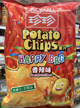 珍珍正品烧烤120g办公香辣味薯片
