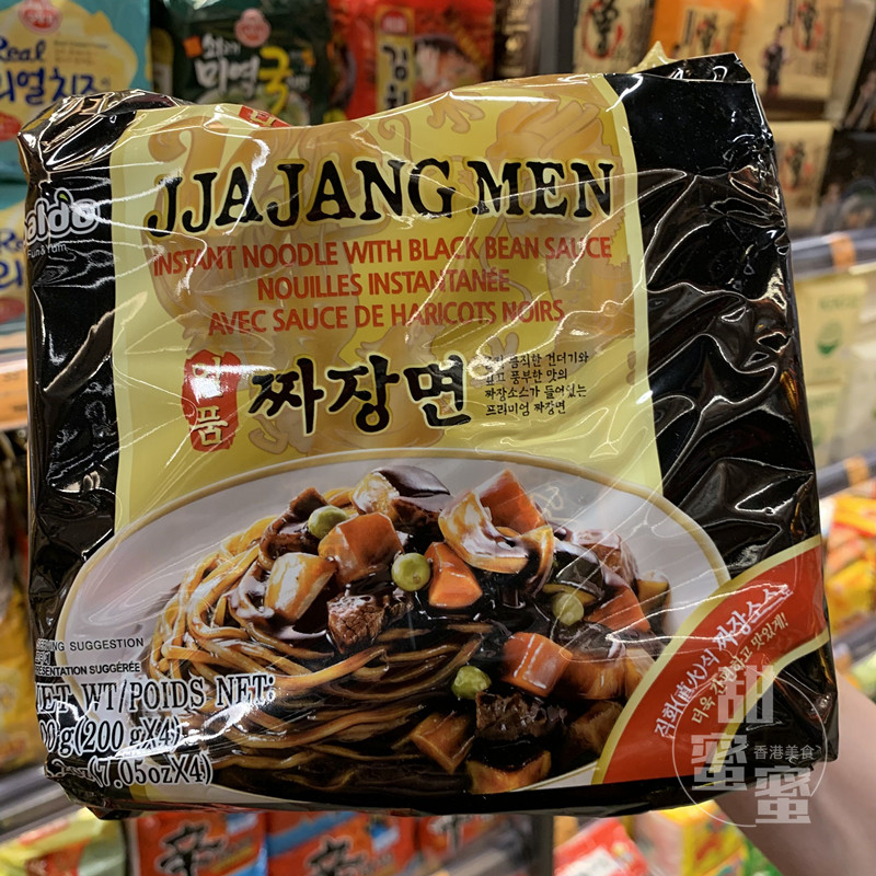 香港代购 韩国进口 八道韩式一品炸酱面 200g*4包装