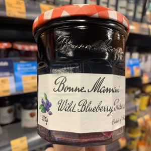 香港代购法国进口bonne maman巧婆婆蓝莓果酱 面包酸奶伴侣370g
