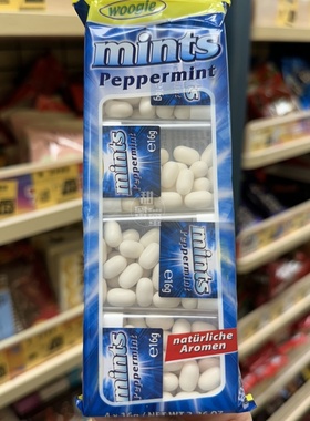 香港代购 进口 Woogie 薄荷糖口气清新糖 润喉糖 64g