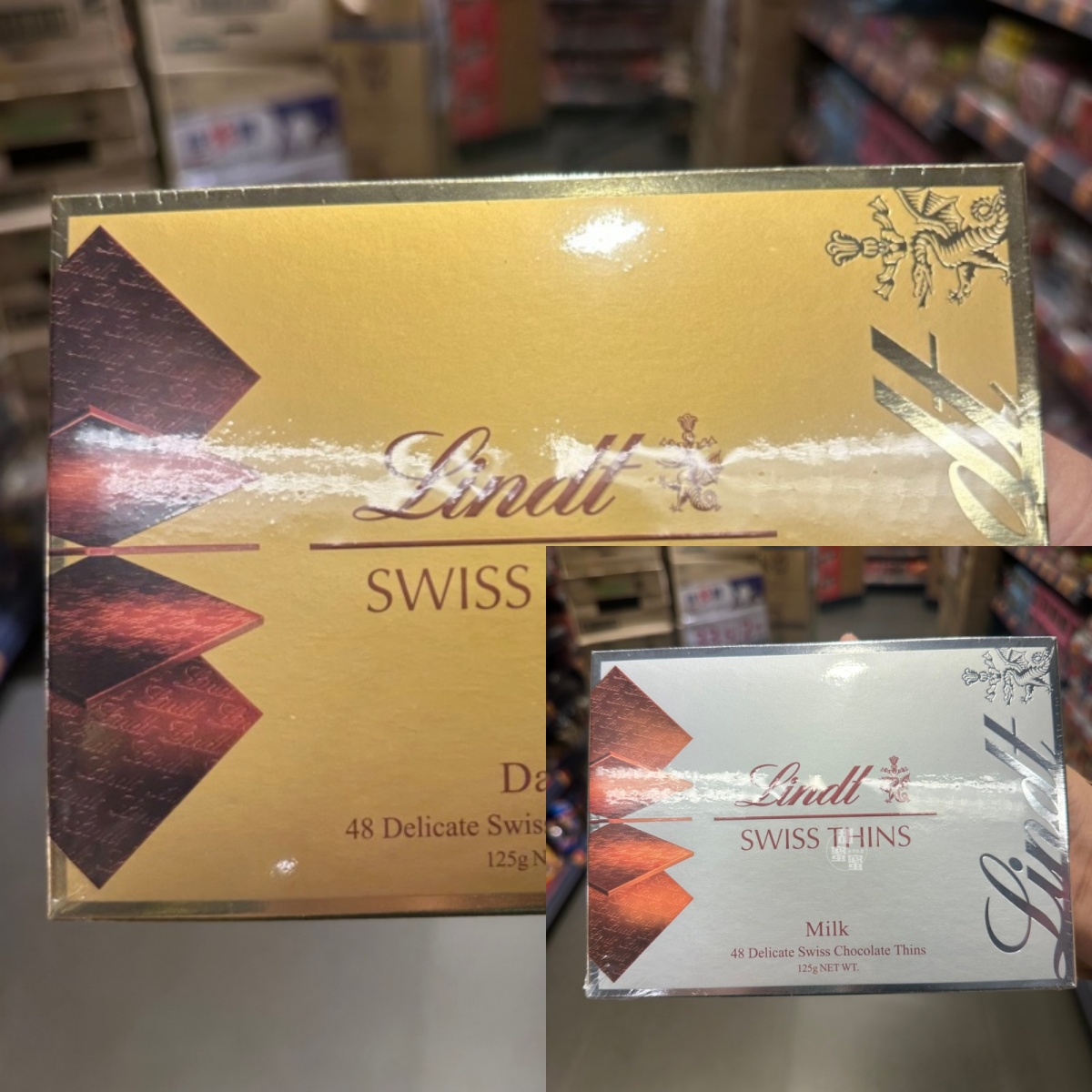 lindt瑞士莲薄脆牛奶巧克力