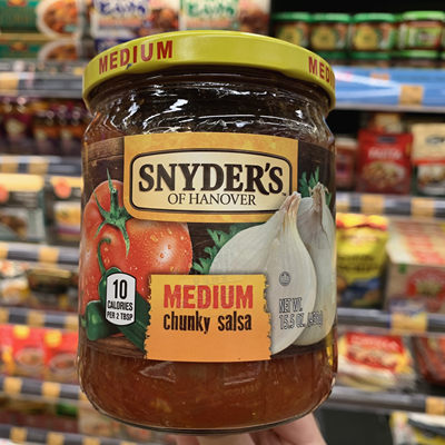 香港代购 SNYDER'S施耐德MEDIUM chunky salsa中辣莎莎酱439g