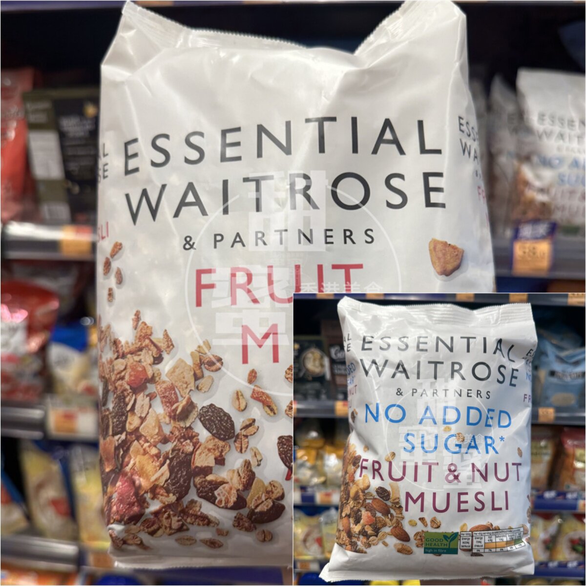 香港代购 进口 ESSENTIAL WAITROS水果燕麦片1kg装营养早餐