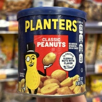 香港代购 美国进口 PLANTERS绅士牌-经典花生170克炒货下酒零食